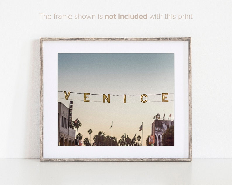 Venice Beach Print Venice Beach Sign Urban Wall Art Etsy