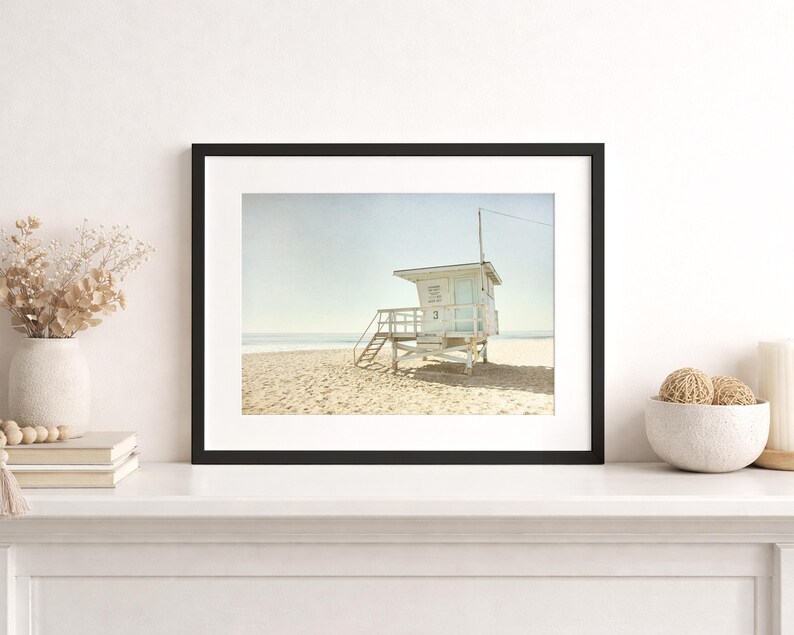 Malibu Prints, California Beach Art, Lifeguard Tower Picture, Beach Photography, Landscape Wall Art - 'Malibu Lifeguard Tower' image 9