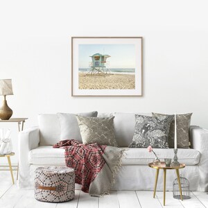 Impresiones de San Diego, Arte de la playa de Carlsbad, Imagen de la torre de salvavidas, Fotografía de playa, Arte mural de paisajes - 'Torre de salvavidas de Carlsbad' imagen 16