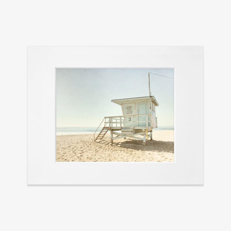 Malibu Prints, California Beach Art, Lifeguard Tower Picture, Beach Photography, Landscape Wall Art - 'Malibu Lifeguard Tower' image 4