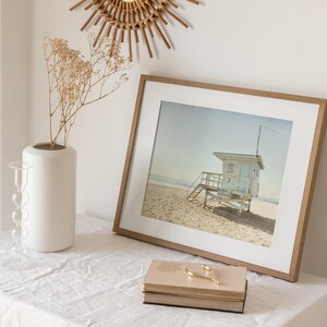 Malibu Prints, California Beach Art, Lifeguard Tower Picture, Beach Photography, Landscape Wall Art - 'Malibu Lifeguard Tower' image 2