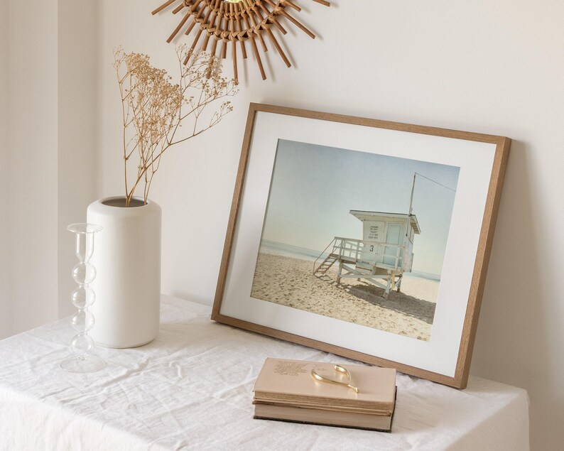 Malibu Prints, California Beach Art, Lifeguard Tower Picture, Beach Photography, Landscape Wall Art - 'Malibu Lifeguard Tower' image 2