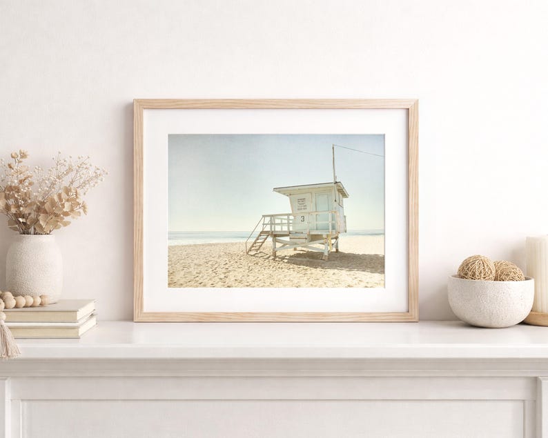 Malibu Prints, California Beach Art, Lifeguard Tower Picture, Beach Photography, Landscape Wall Art - 'Malibu Lifeguard Tower' image 7
