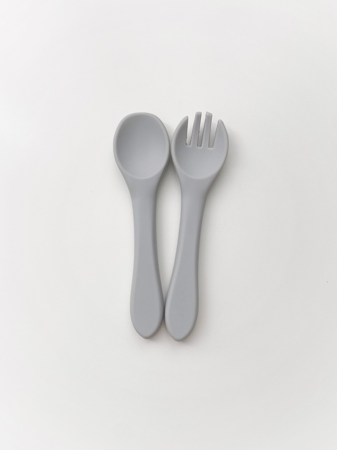 Personalized Spoon and Fork Set Silicone Utensil Set for Etsy