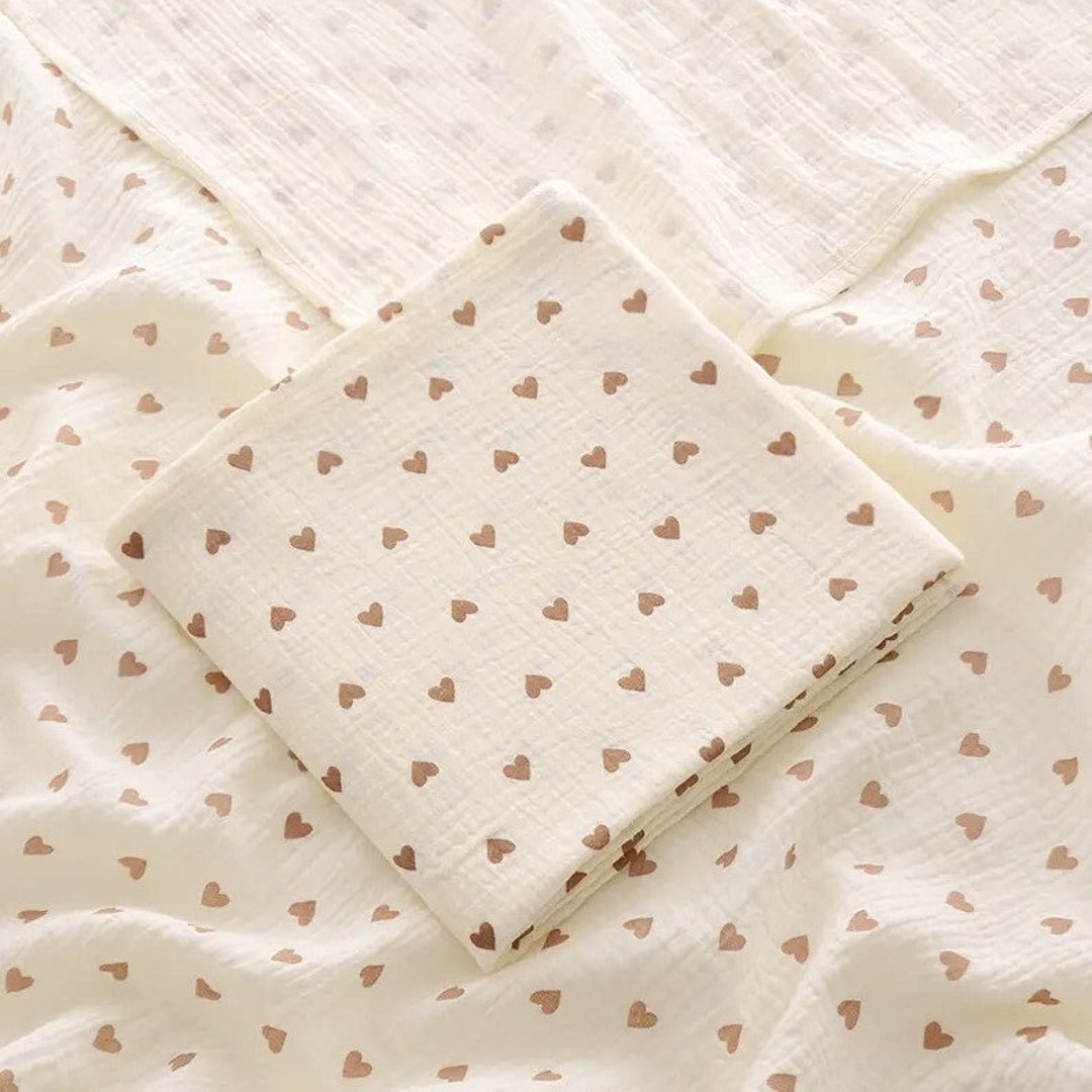 Organic Cotton Baby Swaddle Blanket Muslin Cloth Soft Etsy