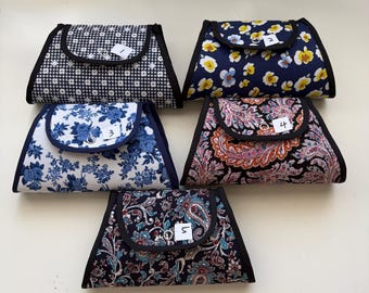 Small Portable Jewellery Holder, handmade, Various fabric choices