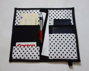 W&B Spotty Travel Wallet size 14cm x 24cm- Holds Documents, Passport, Boarding Pass, Money, Cards and More! Great Gift