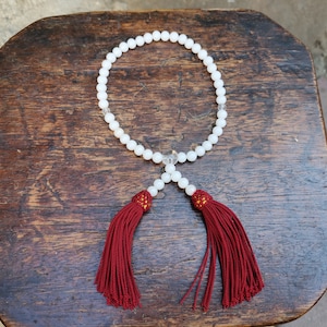 Japanese Juzu Buddhist Prayer Beads Mala Beads Buddhist Rosary Faux Pearl Plastic Beads Transparent Markers And Transparent Guru Bead