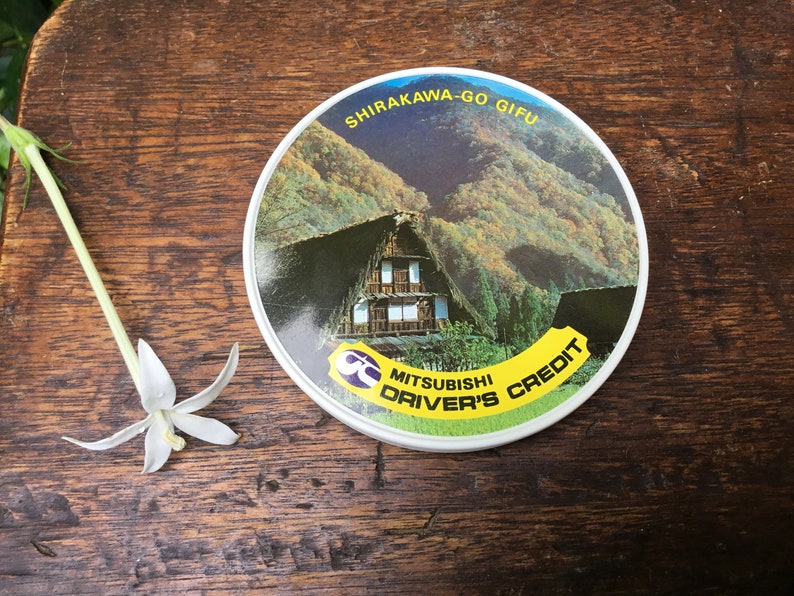 Retro Japan Tourist Destination Plastic Coasters Souvenir Item Etsy