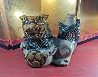 獅子 酒徳利 琉球 泡盛 徳利 酒瓶 酒器 シーサー 沖縄 空瓶 招福獅子 魔よけ獅子壺 - 【公式】多良川～沖縄宮古島の酒造所～
