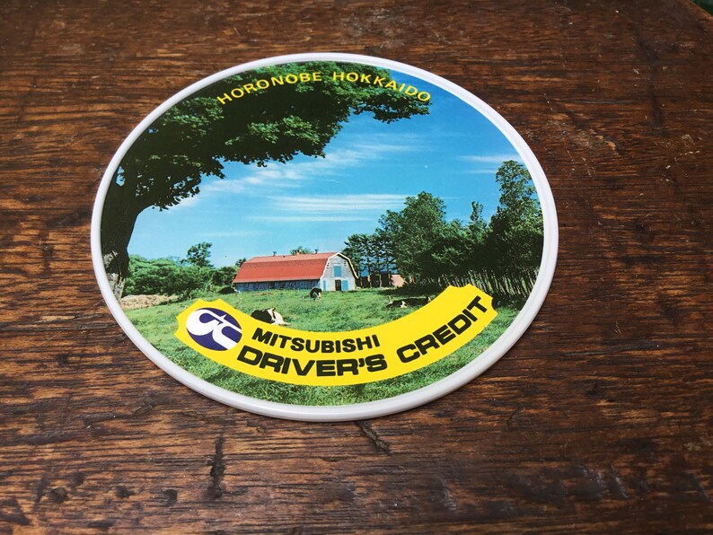 Retro Japan Tourist Destination Plastic Coasters Souvenir Item Etsy