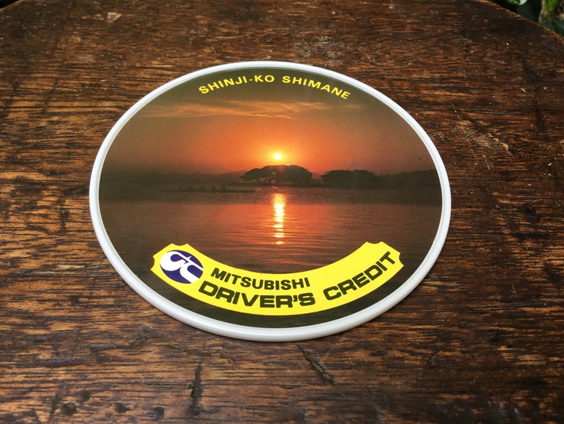 Retro Japan Tourist Destination Plastic Coasters Souvenir Item Etsy