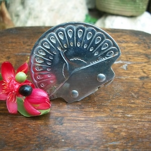 1970s Peacock Design Stainless  Steel Can and Bottle Opener