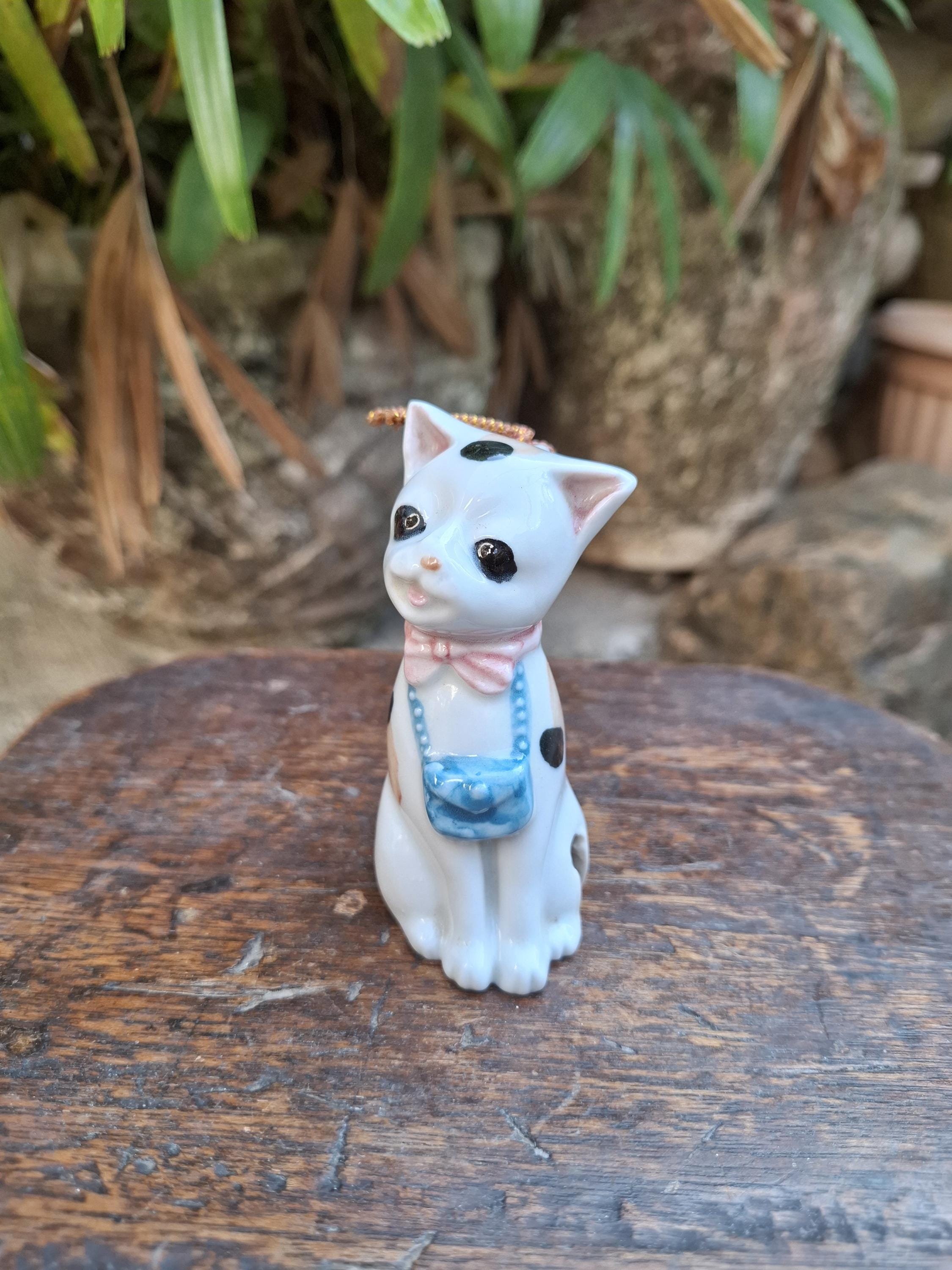 Antique Japanese Porcelain Cat - Etsy