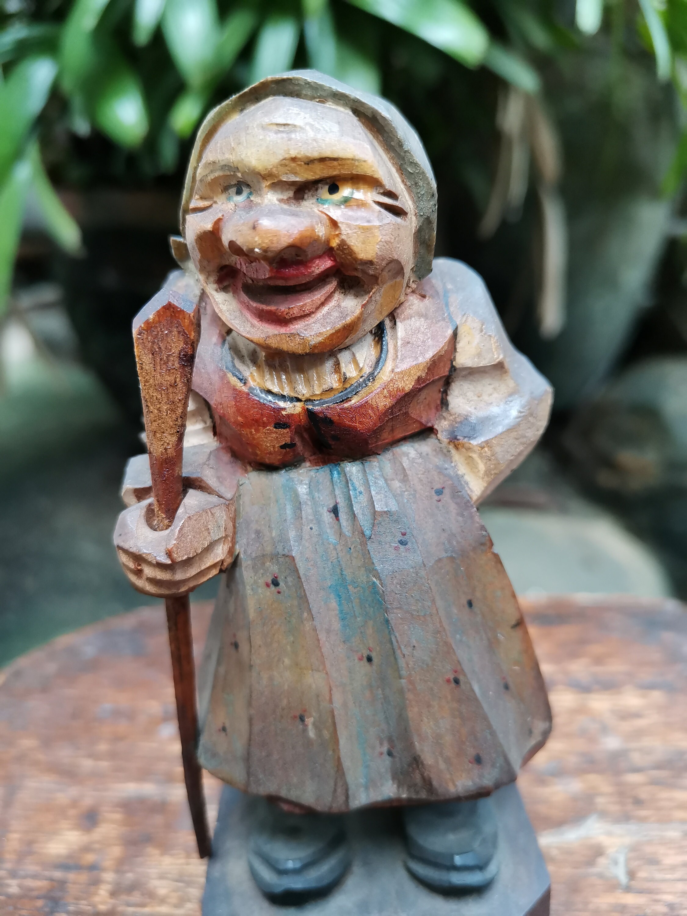 1960s Vintage Italian Hand Carved Wood ANRI Old Woman Figure - Etsy