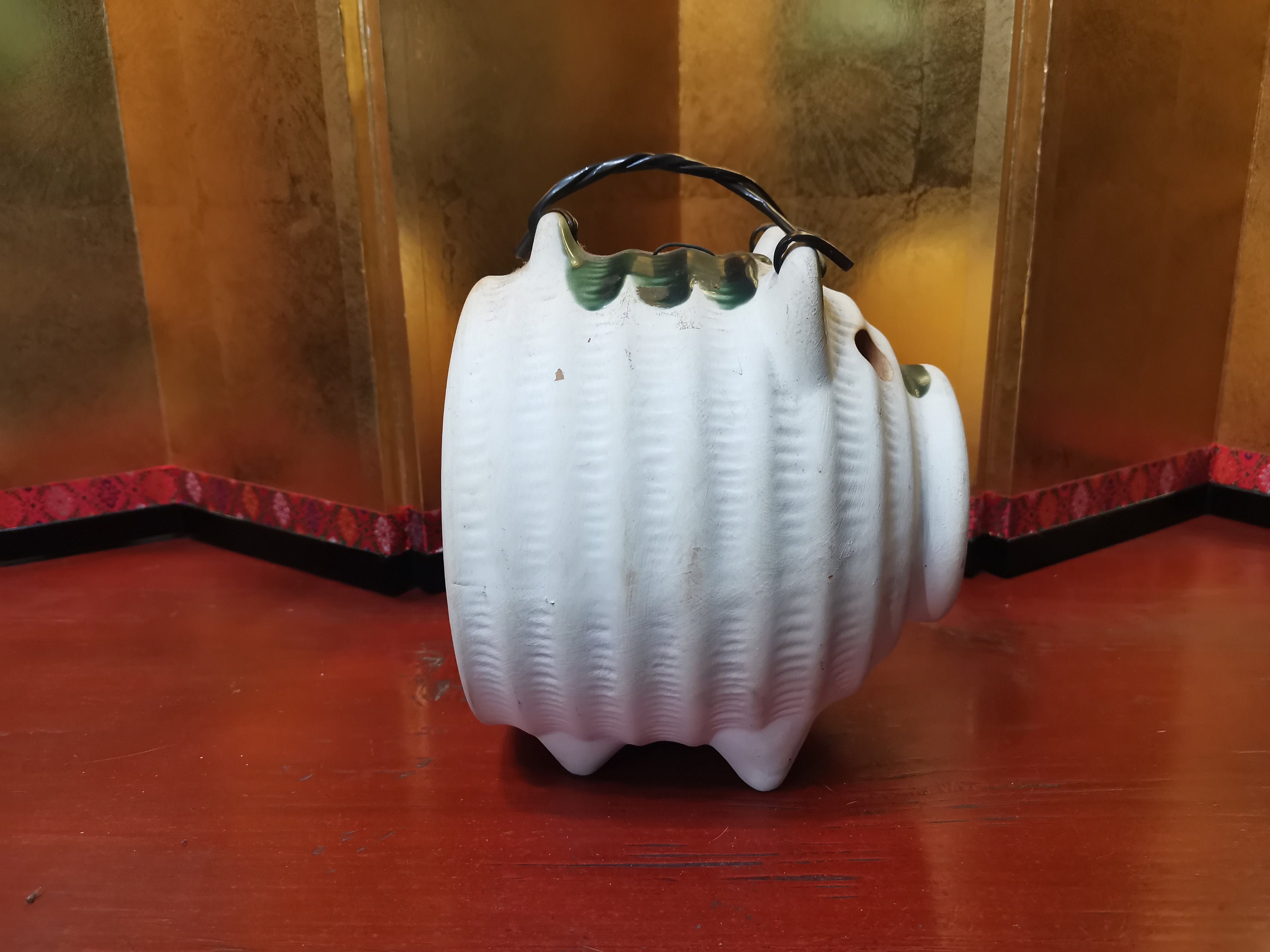 Japanese Ash Glazed Kayaributa 蚊遣豚 Pig Shape Incense