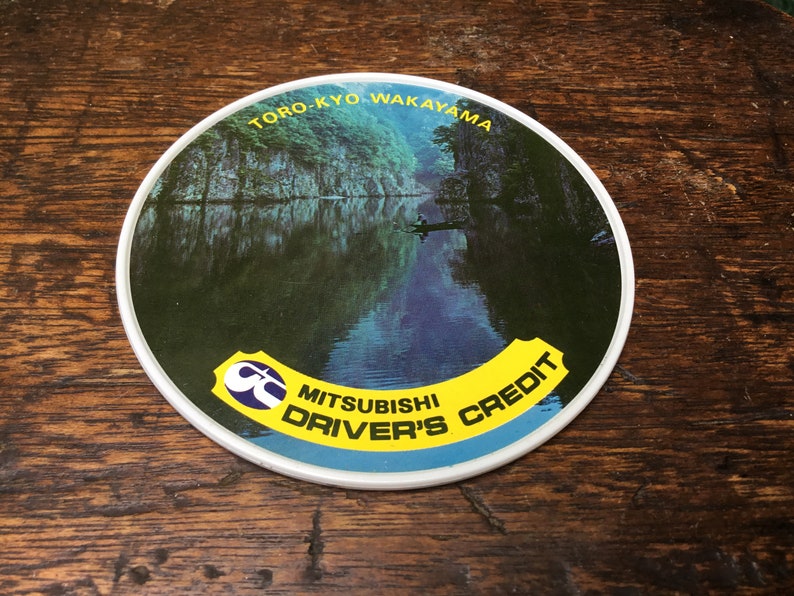 Retro Japan Tourist Destination Plastic Coasters Souvenir Item Etsy