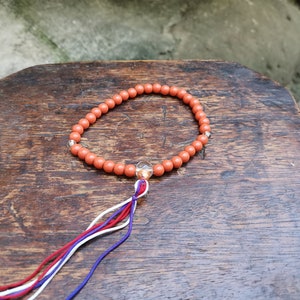 Japanese Juzu Buddhist Prayer Beads Mala Beads Buddhist Rosary Russet Color Beads Transparent Markers And Clear Transparent Guru Beads