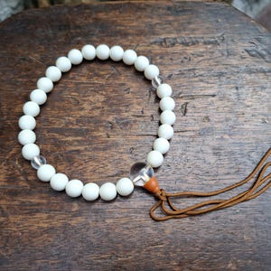 Japanese Juzu Buddhist Prayer Beads Mala Beads Buddhist Rosary Faux Pearl Large Plastic Beads Transparent Markers And Transparent Guru Bead