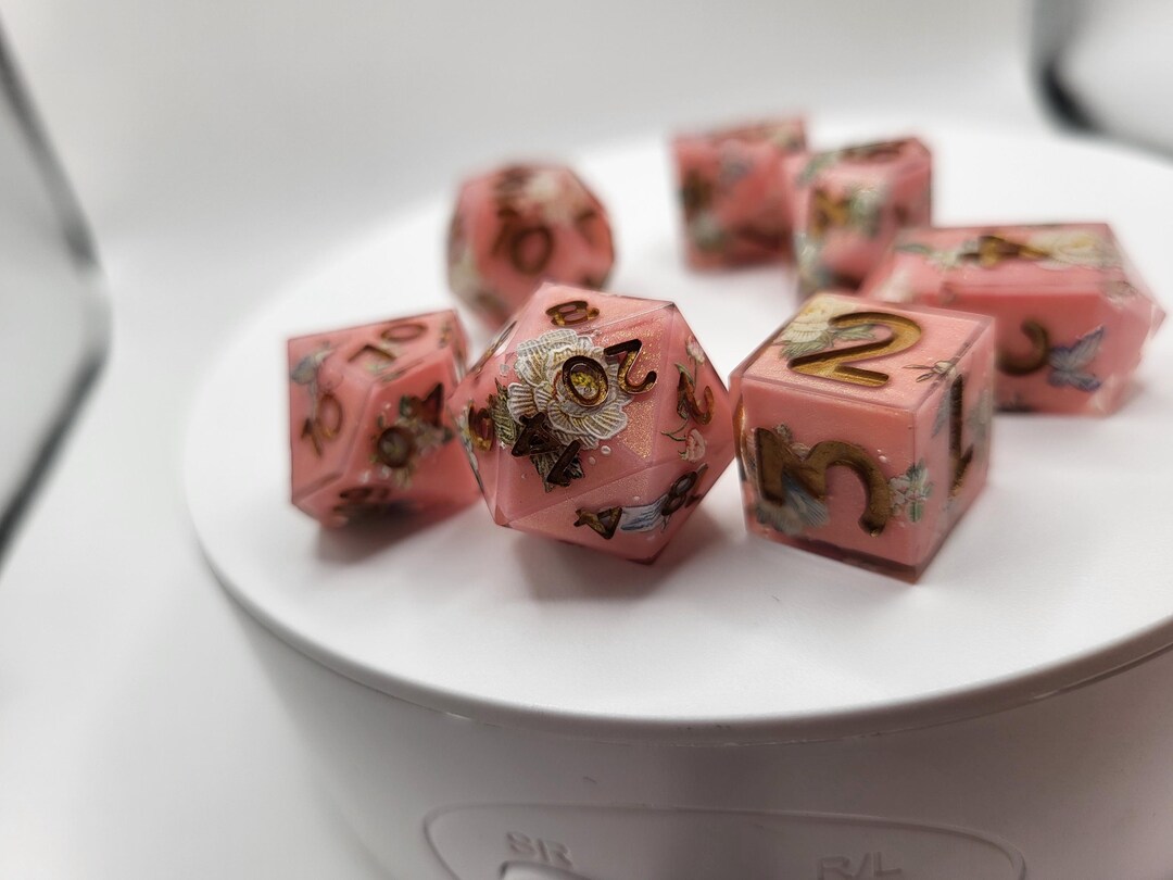 Fancy Riftbound Dice Floral and Fancy - Set of 7 Gaming Dice - Etsy