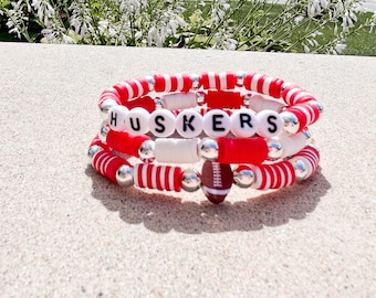 Bracelets de football d'équipe personnalisés - Lot de 3