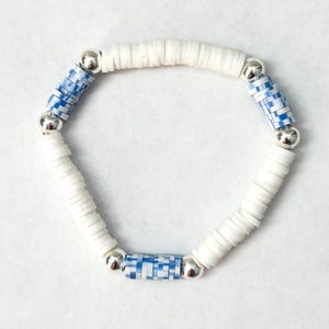 Blue and White Bracelet