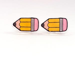 Pencil Stud Earrings