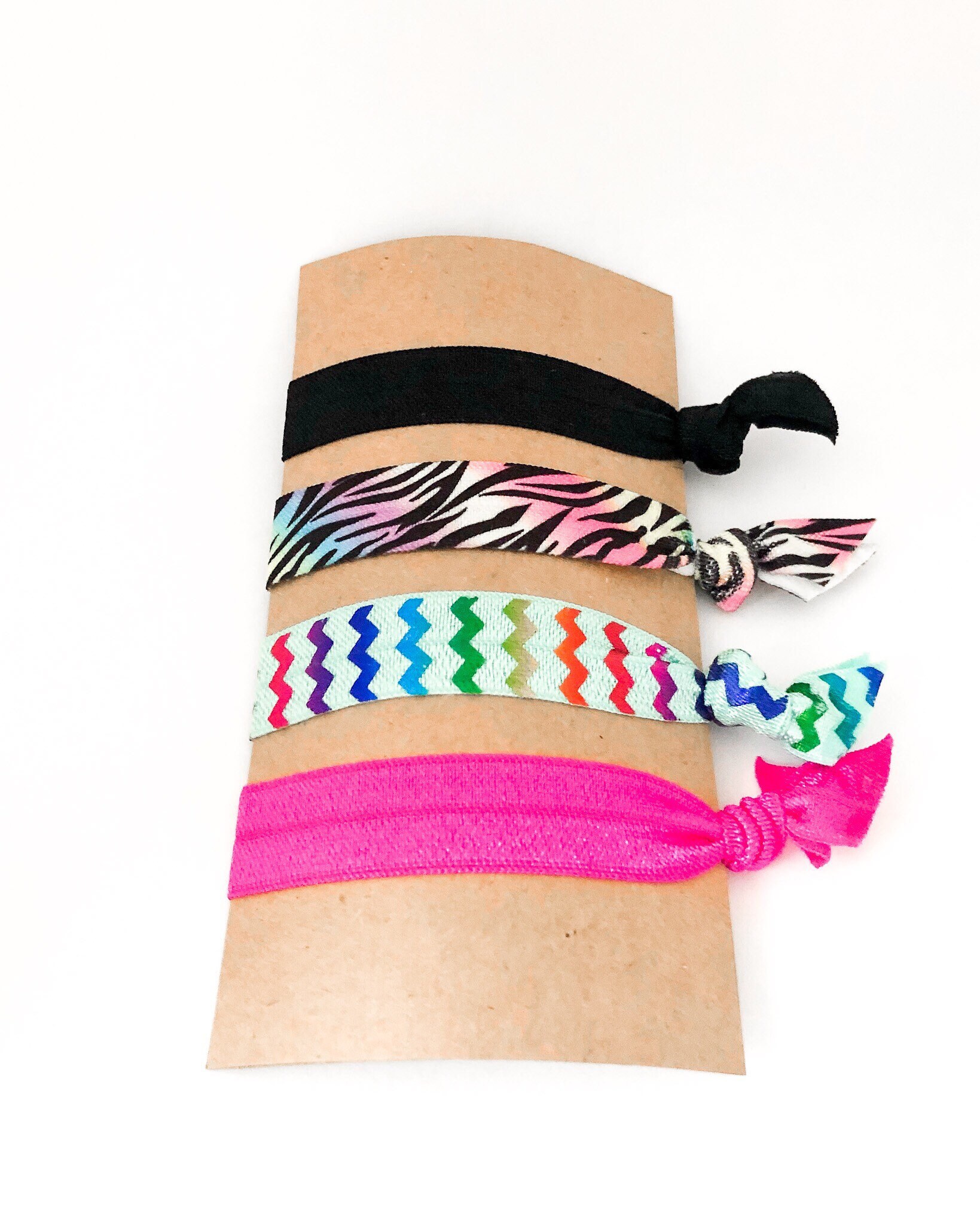 Elastic Hair Ties Set of 4 Etsy UK