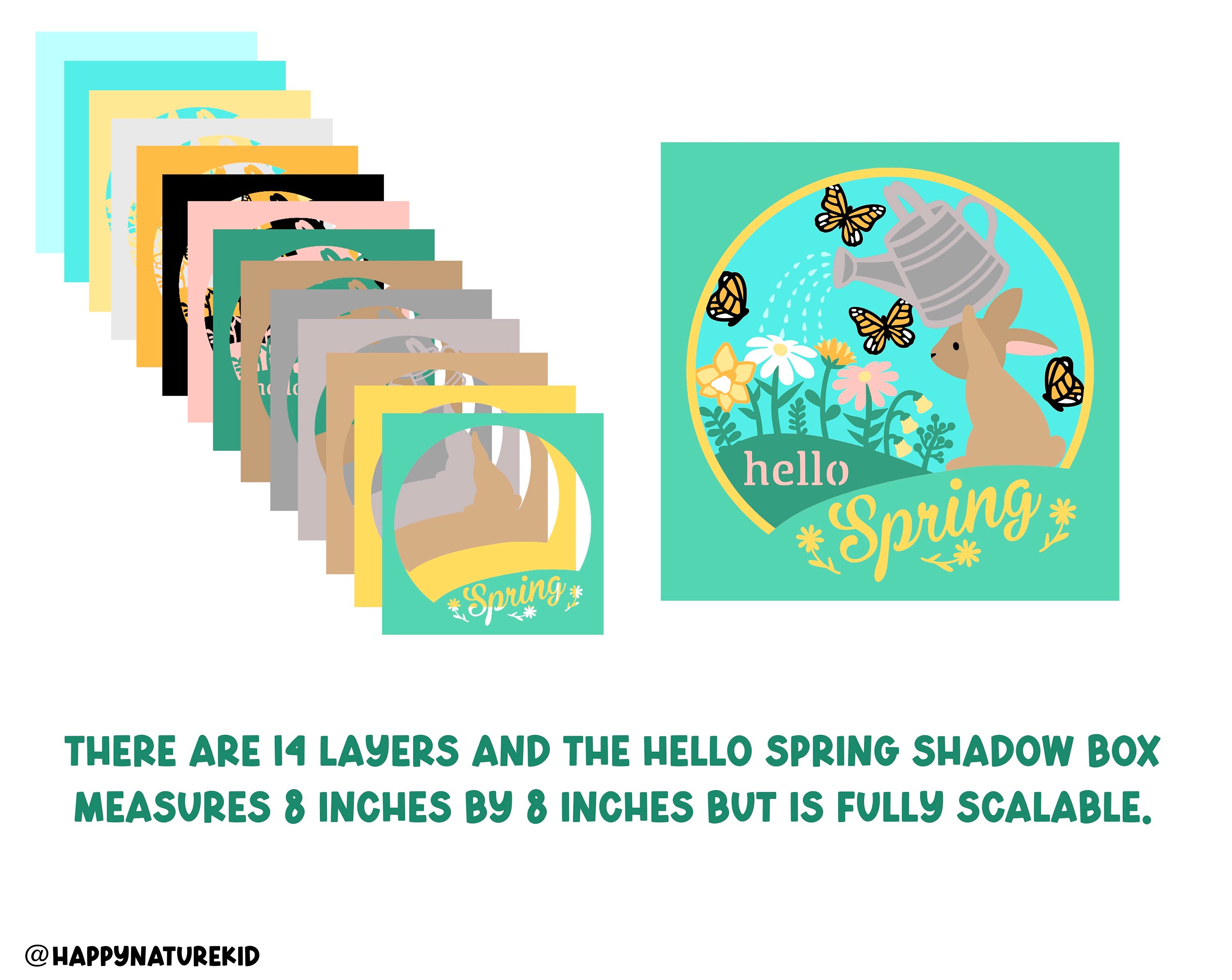 3D ハロー スプリング シャドウ ボックス SVG 3D レイヤー SVG