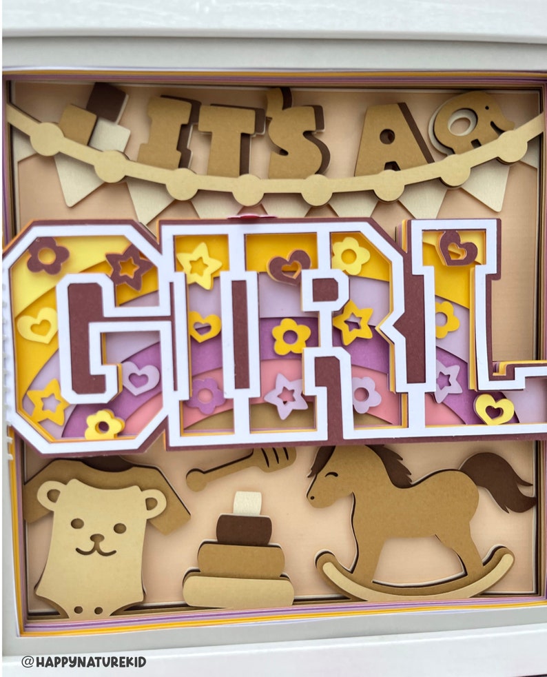 Gender Reveal Ideas Gender Reveal Shadow Box Svg Gender Etsy