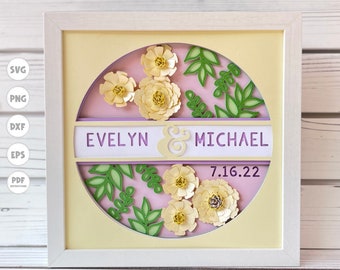 Personalisierte Hochzeit svg, Hochzeit svg, Hochzeit svg, Hochzeit svg, Hochzeit svg, Schattenbox svg, Cricut svg