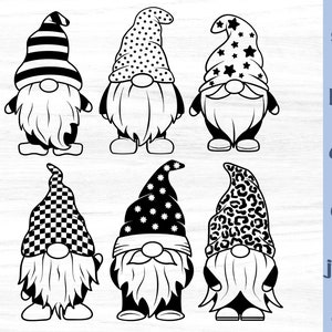 Gnome svg, gnomes svg, gnomes cut file, cute gnomes, cheetah print svg, gnomes