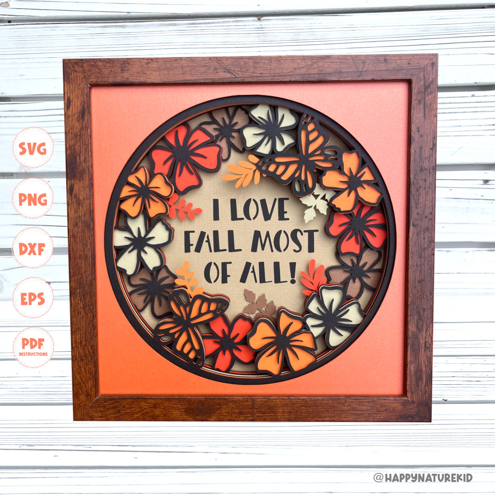 3d Fall Shadow Box Bundle, 3d Floral Ghost Shadow Box Svg, 3d Jack O ...