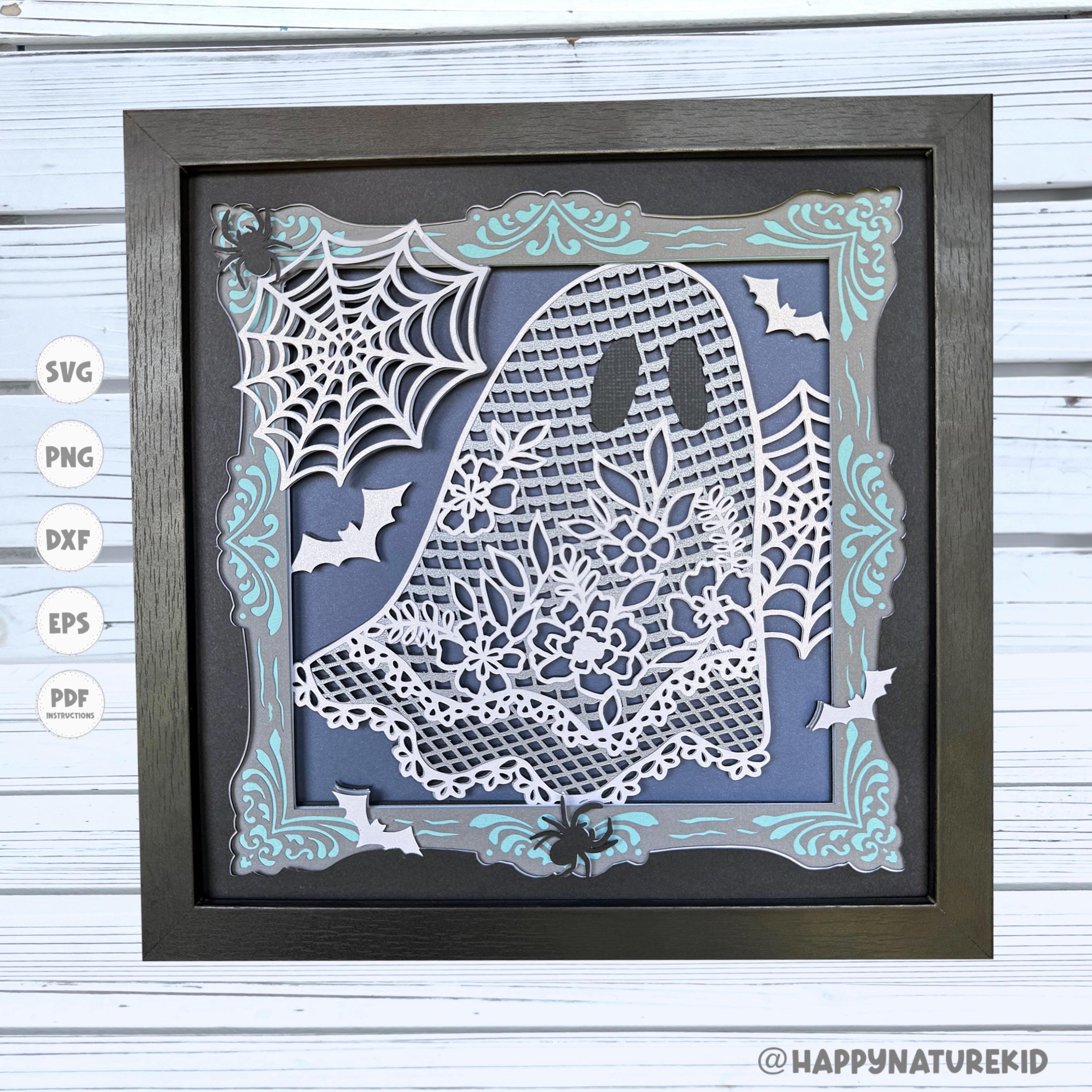 Lace Ghost Shadow Box Svg, Cricut Svg, Light Box, Svg Files for Cricut ...