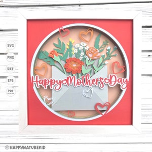 Mother’s Day Wildflowers shadow box svg, Mother’s Day shadow box svg, 3d svg, Mother’s Day svg, Cricut Projects, silhouette svg