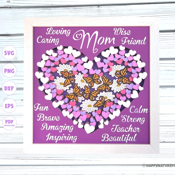 3d Mother’s Day Butterfly Heart shadow box svg, 3d Mother’s Day svg, 3d Mother’s Day shadow box svg, 3d Layered svg, Svg files for Cricut 3d Mother’s Day Butterfly Heart shadow box svg, 3d Mother’s Day svg, 3d Mother’s Day shadow box svg, 3d Layered svg, Svg files for Cricut