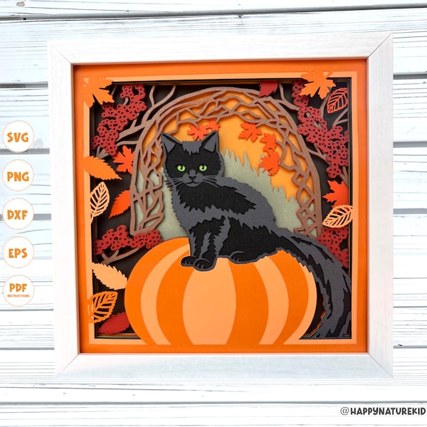 3d Fall Cat Scene shadow box svg, 3d Fall Shadow box svg, 3d Layered svg, 3d Pumpkin svg, Card stock svg, Svg files for Cricut, Fall Decor 3d Fall Cat Scene shadow box svg, 3d Fall Shadow box svg, 3d Layered svg, 3d Pumpkin svg, Card stock svg, Svg files for Cricut, Fall Decor