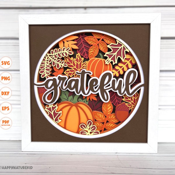 Grateful shadow box svg, 3d Layered svg, Shadow box svg, Shadow box, Thanksgiving svg, 3d svg, Svg files for Cricut Grateful shadow box svg, 3d Layered svg, Shadow box svg, Shadow box, Thanksgiving svg, 3d svg, Svg files for Cricut