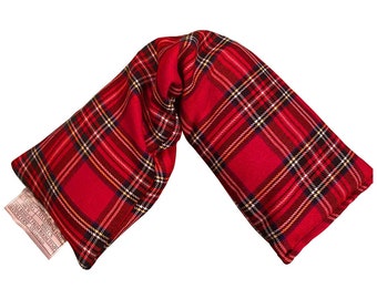 Tartan Cotton Microwave Wheat Bag – Unscented Hot Cold Pack, UK Made