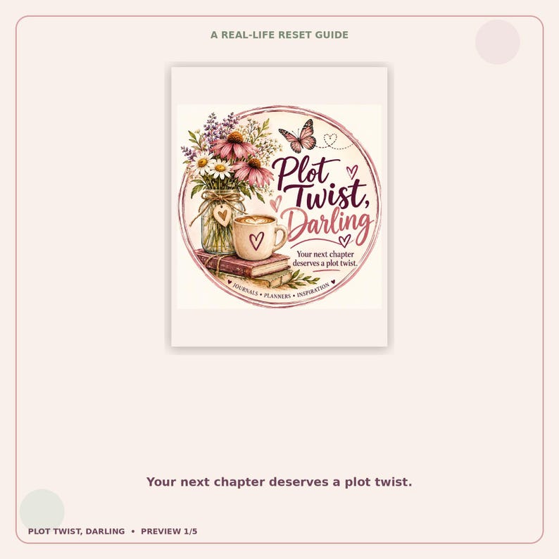 Real-life Reset Workbook for Women, Printable Self-reflection Journal ...