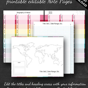 Book of Centuries Printable Editable Charlotte Mason History Notebook ...