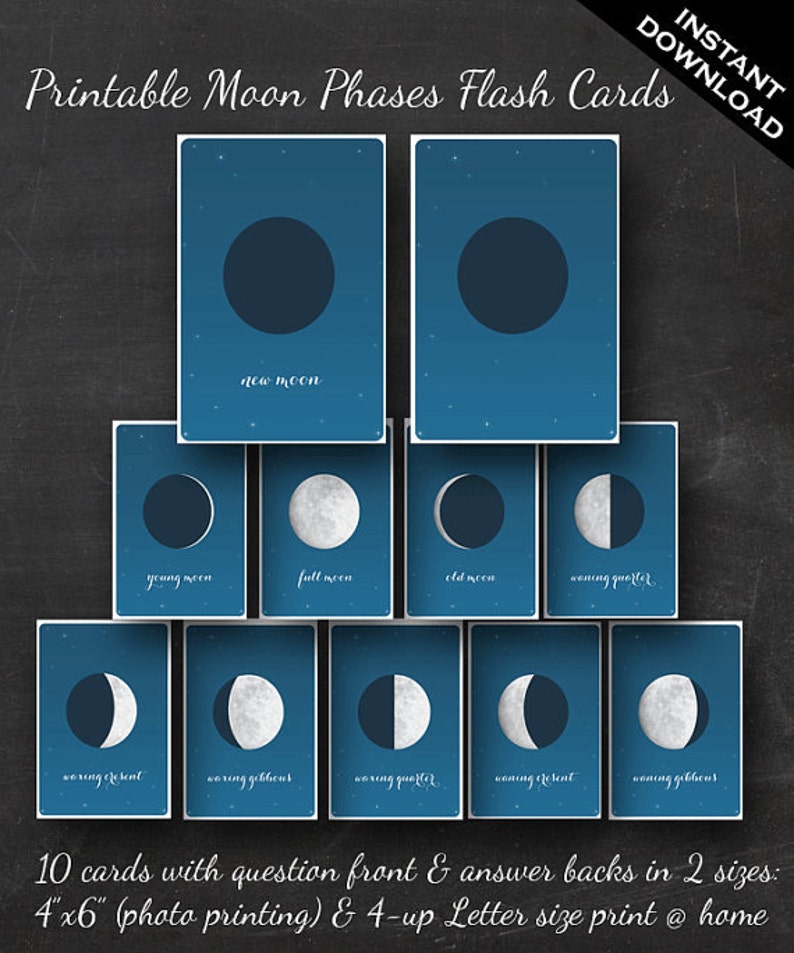 moon-phases-flashcards-printable-flash-cards-of-the-phases-of-etsy