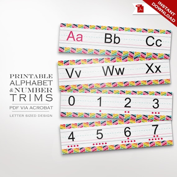 Alphabet Border Printables
