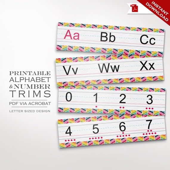 Alphabet Border Printables