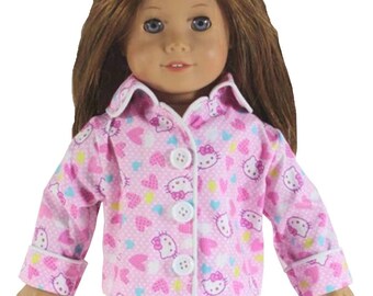 CLOSEOUT! Pink Hello Kitty Pajamas fit 18" American Girl Size Doll