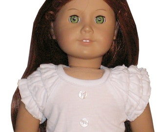 Assorted Ruffled Sleeve Tee Shirt fits 18" American Girl Size Doll