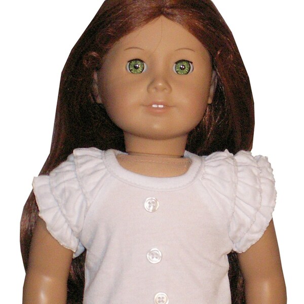 Assorted Ruffled Sleeve Tee Shirt fits 18" American Girl Size Doll