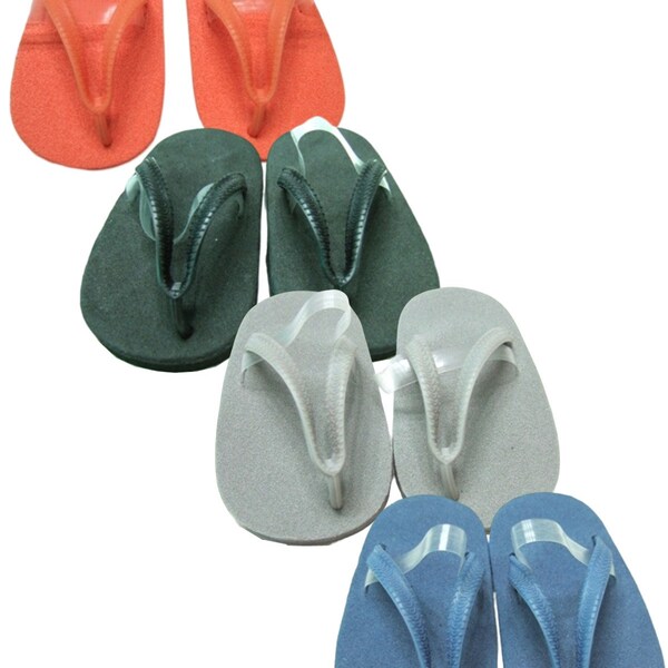 Blue Gray Black or Orange Flip Flop Sandals fit 18" American Girl Size Doll