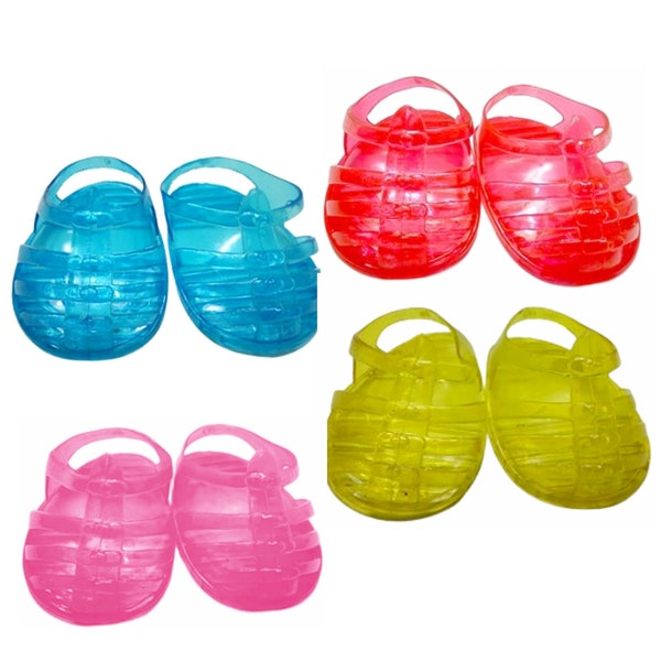 womens red jelly sandals