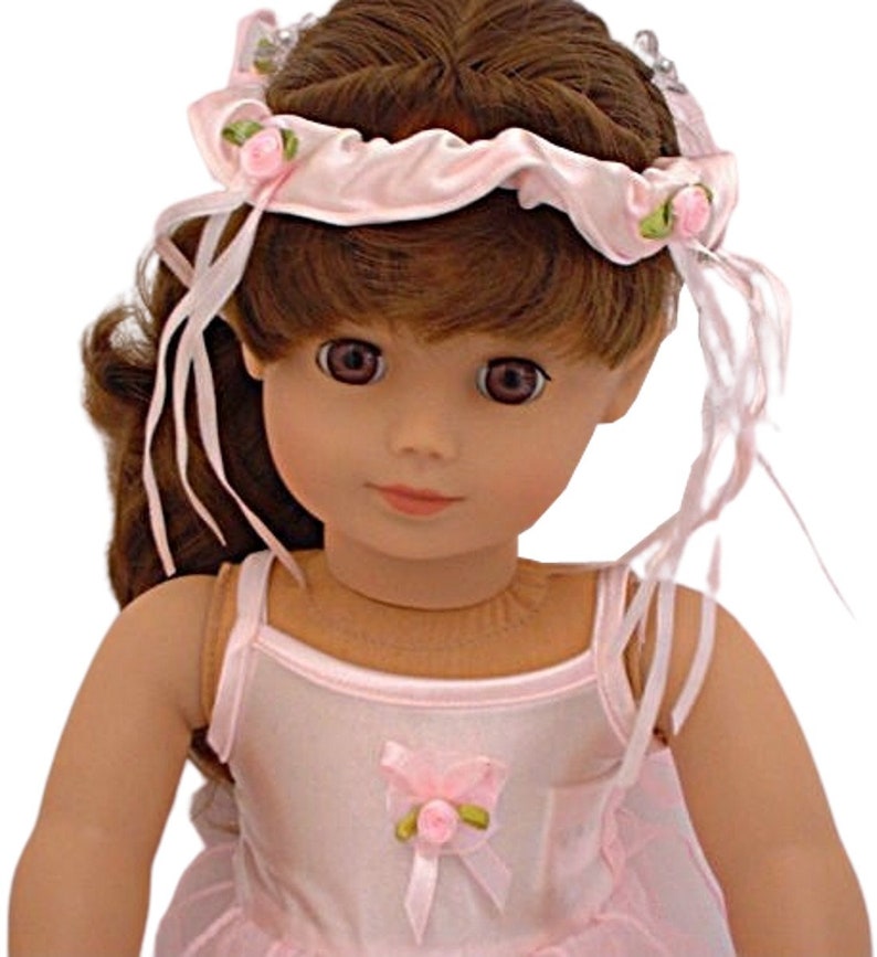 CLOSEOUT Pink Fairy Petal Ballerina Dress w/Slippers for American Girl Size Doll image 3